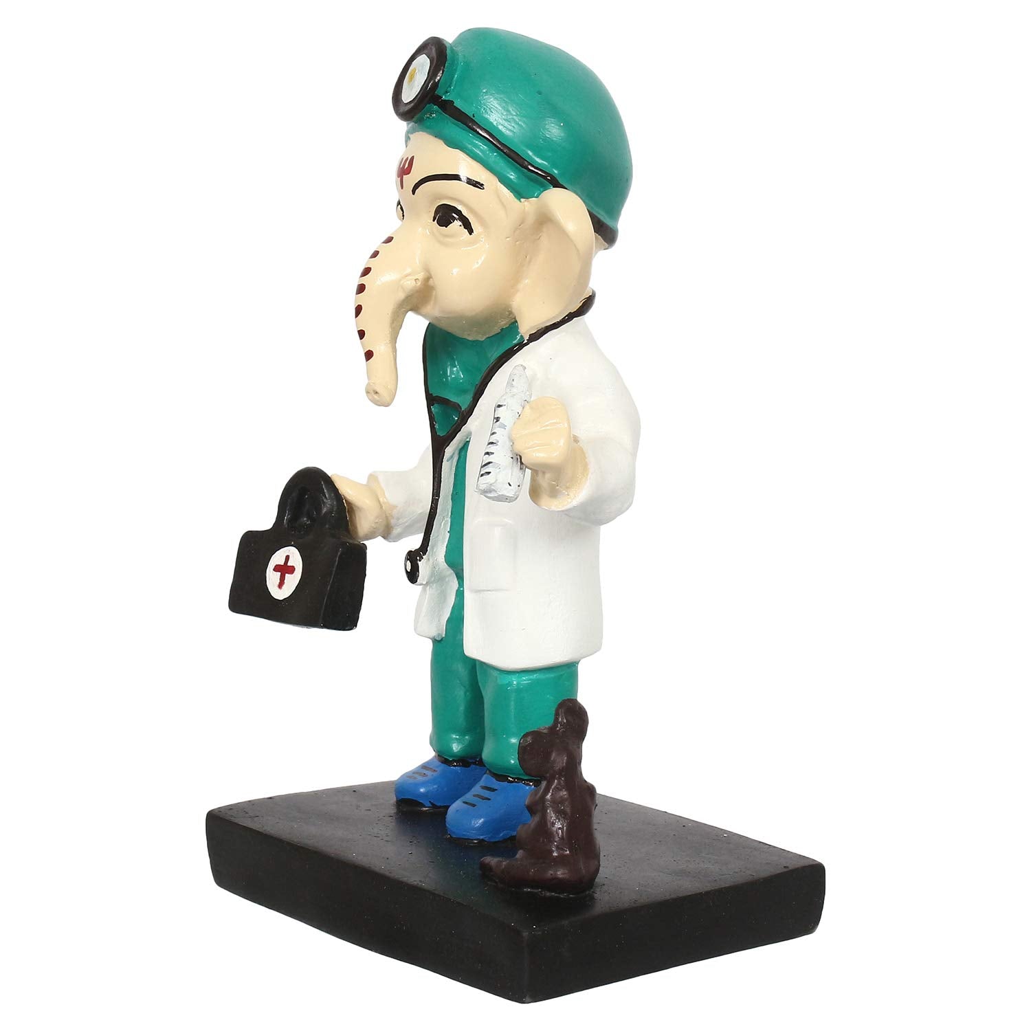Ecraftindia Decorative Lord Ganesha Idol In Doctor Avatar